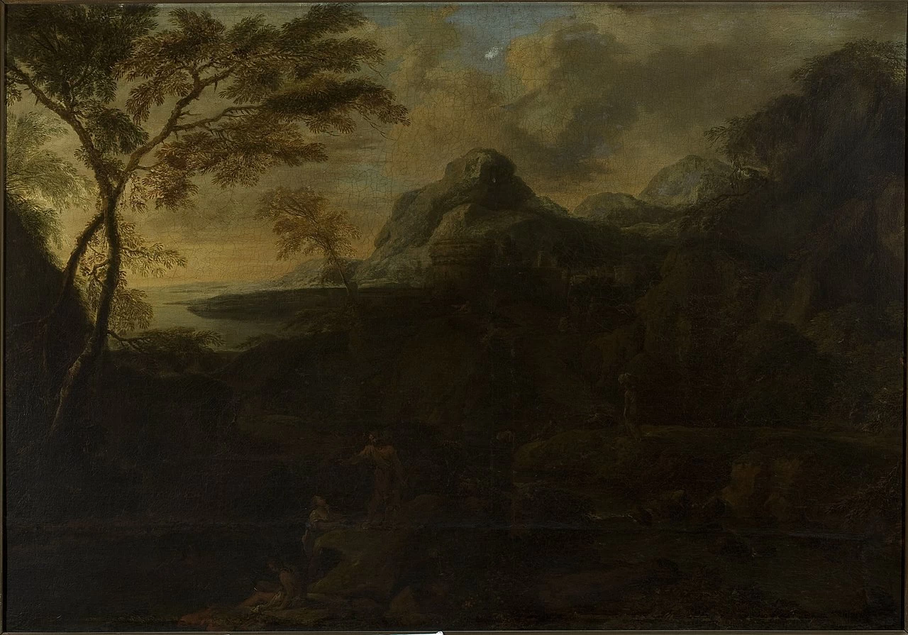 Paesaggio con figure in riva al lago - National Museum in Warsaw